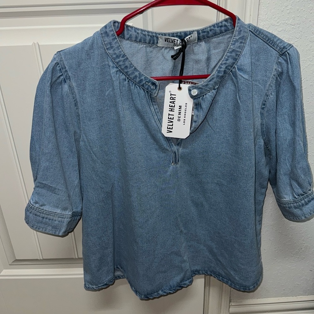 Denim top!